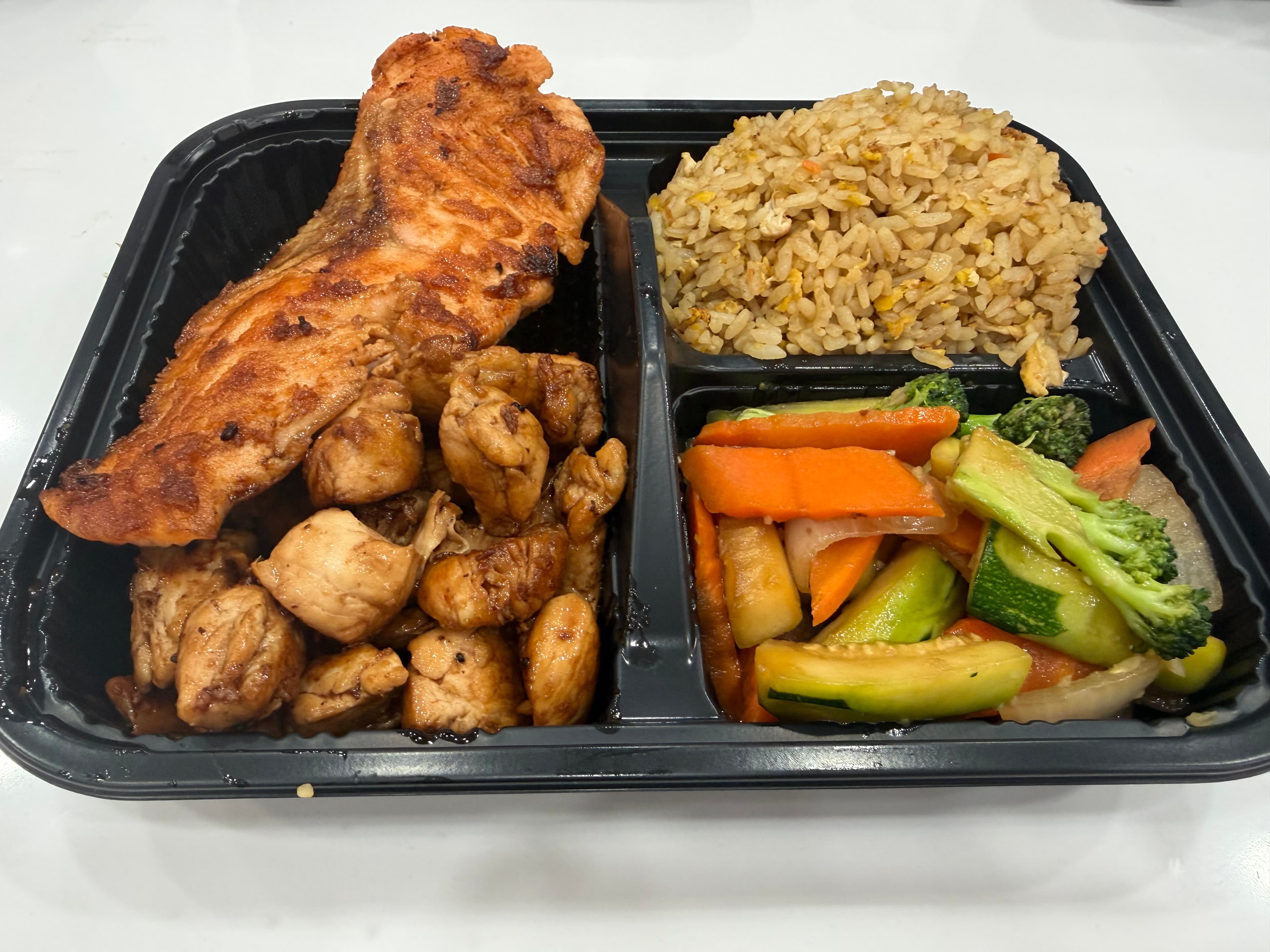 Chicken & Salmon Hibachi